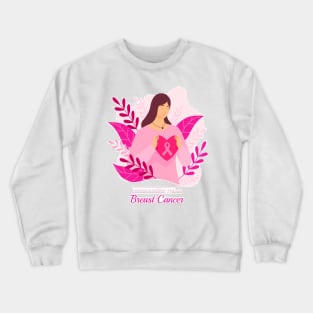 In October We Wear Pink Breast Cancer Awareness Survivor Crewneck Sweatshirt